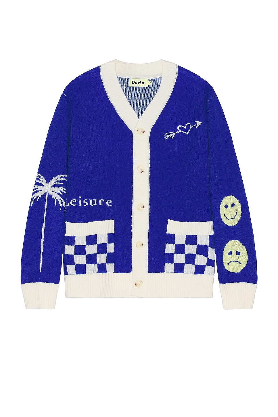 CHECKER PRINT CARDIGAN main image 1