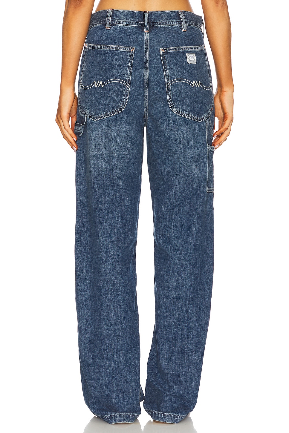 Teri Wide Leg Carpenter Jeans - Thumbnail 4