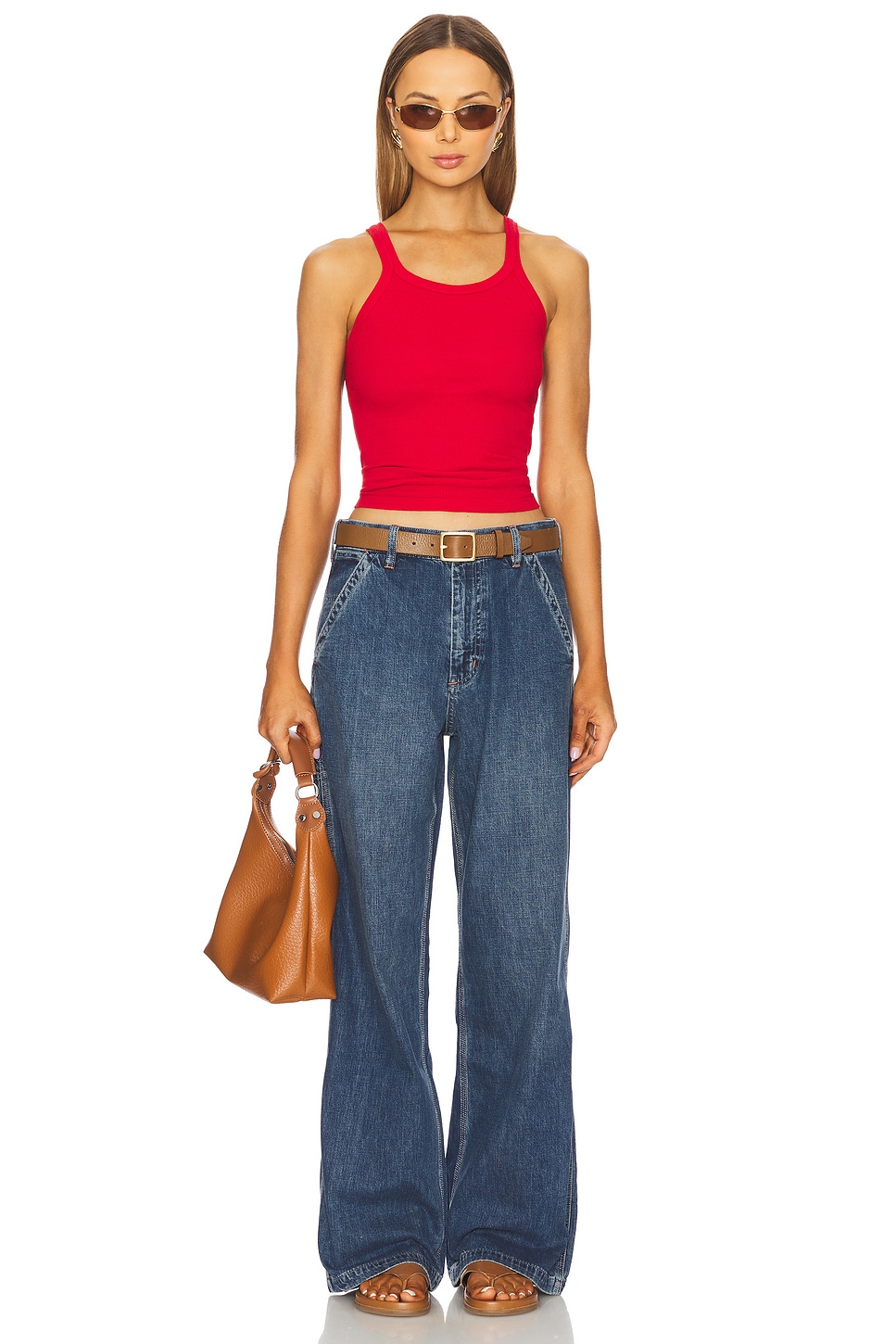 Teri Wide Leg Carpenter Jeans - Thumbnail 5