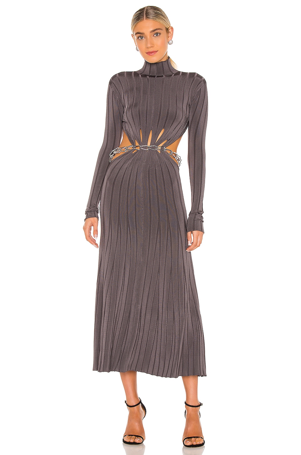 Dion Lee Chain Link Dress in Smoke REVOLVE