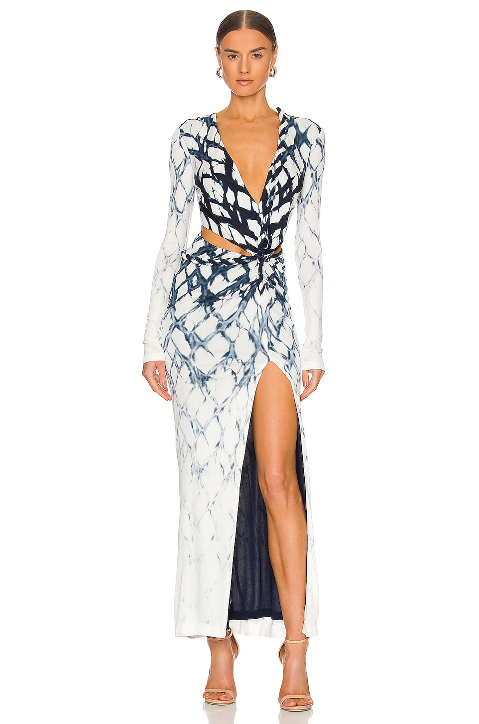Dion Lee Shibori Longsleeve Rope Dress 