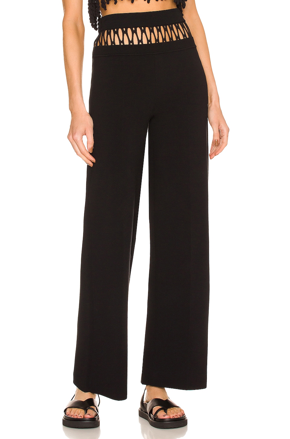 Dion Lee Net Suspend Pant in Black 