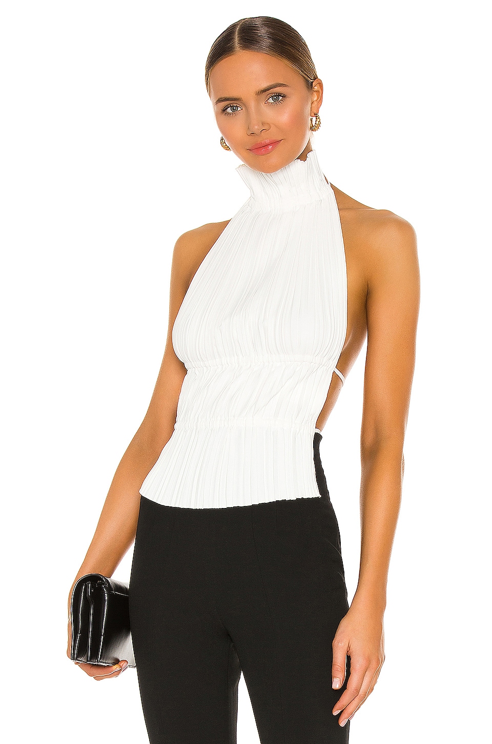 Dion Lee Pleat Top in Ivory | REVOLVE