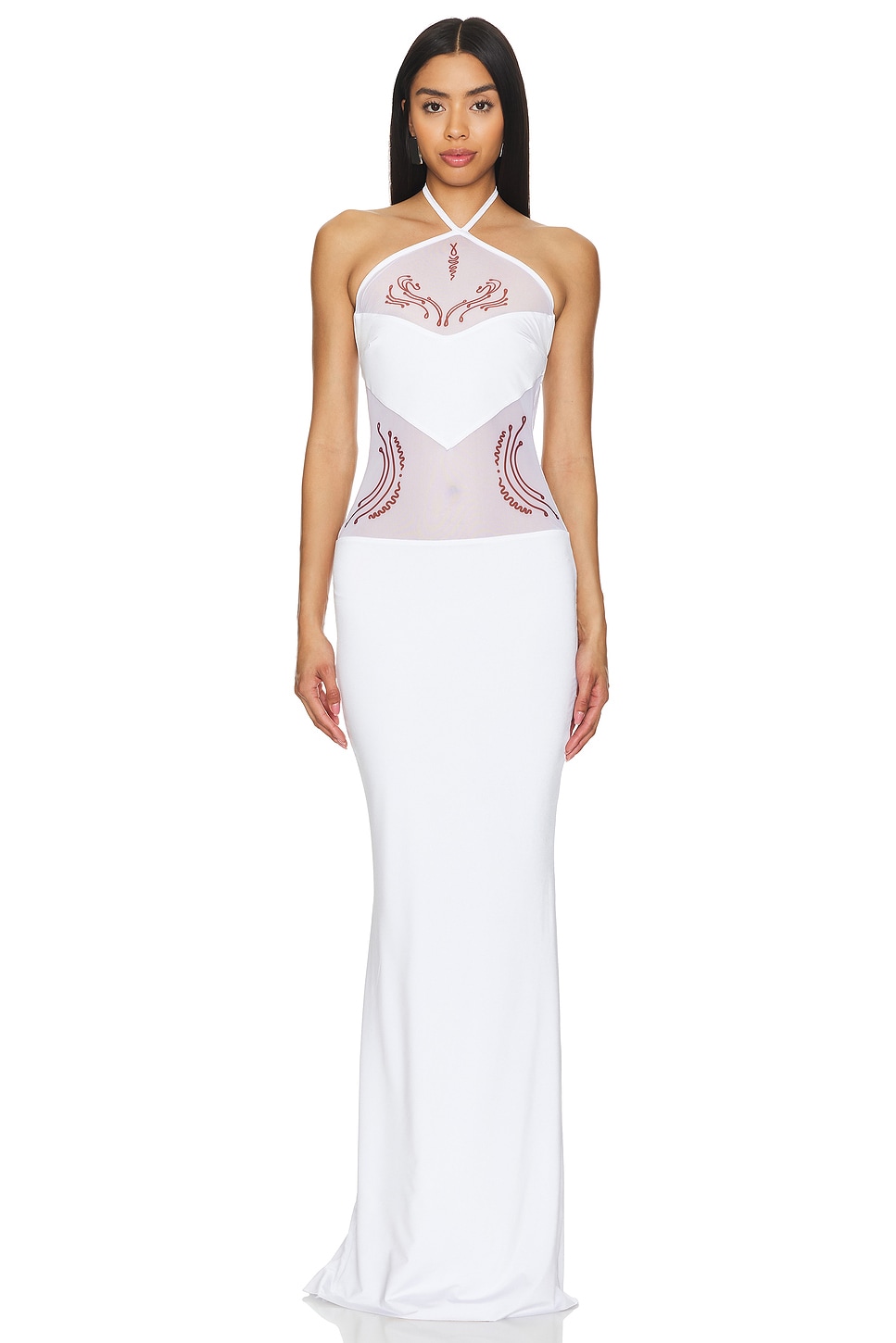 Di Petsa Love Tattoo Dress in White | REVOLVE