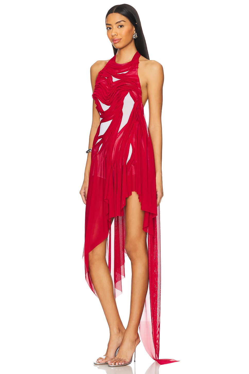 Di Petsa Bursting Flower Wetlook Dress thumbnail