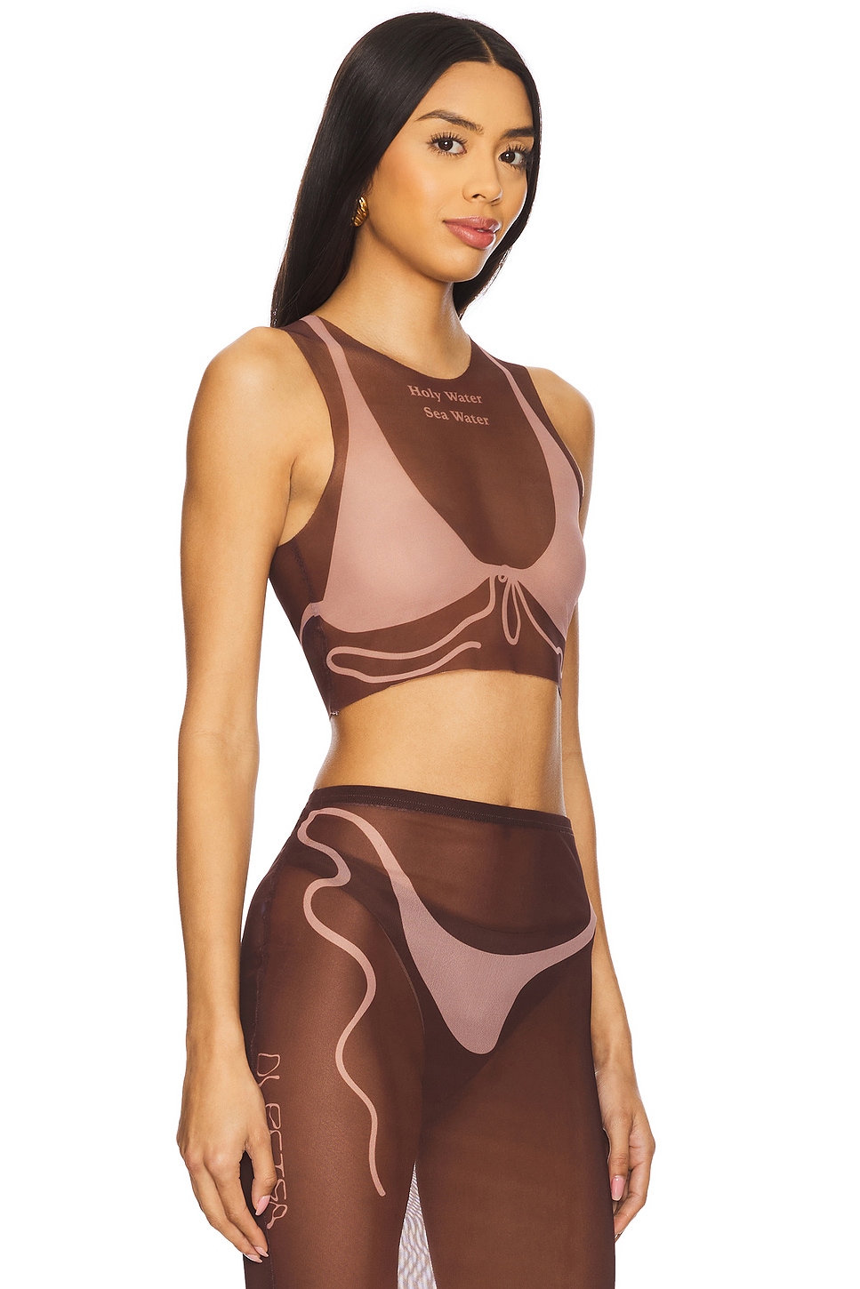 Di Petsa Tan Lines Mesh Crop Top thumbnail
