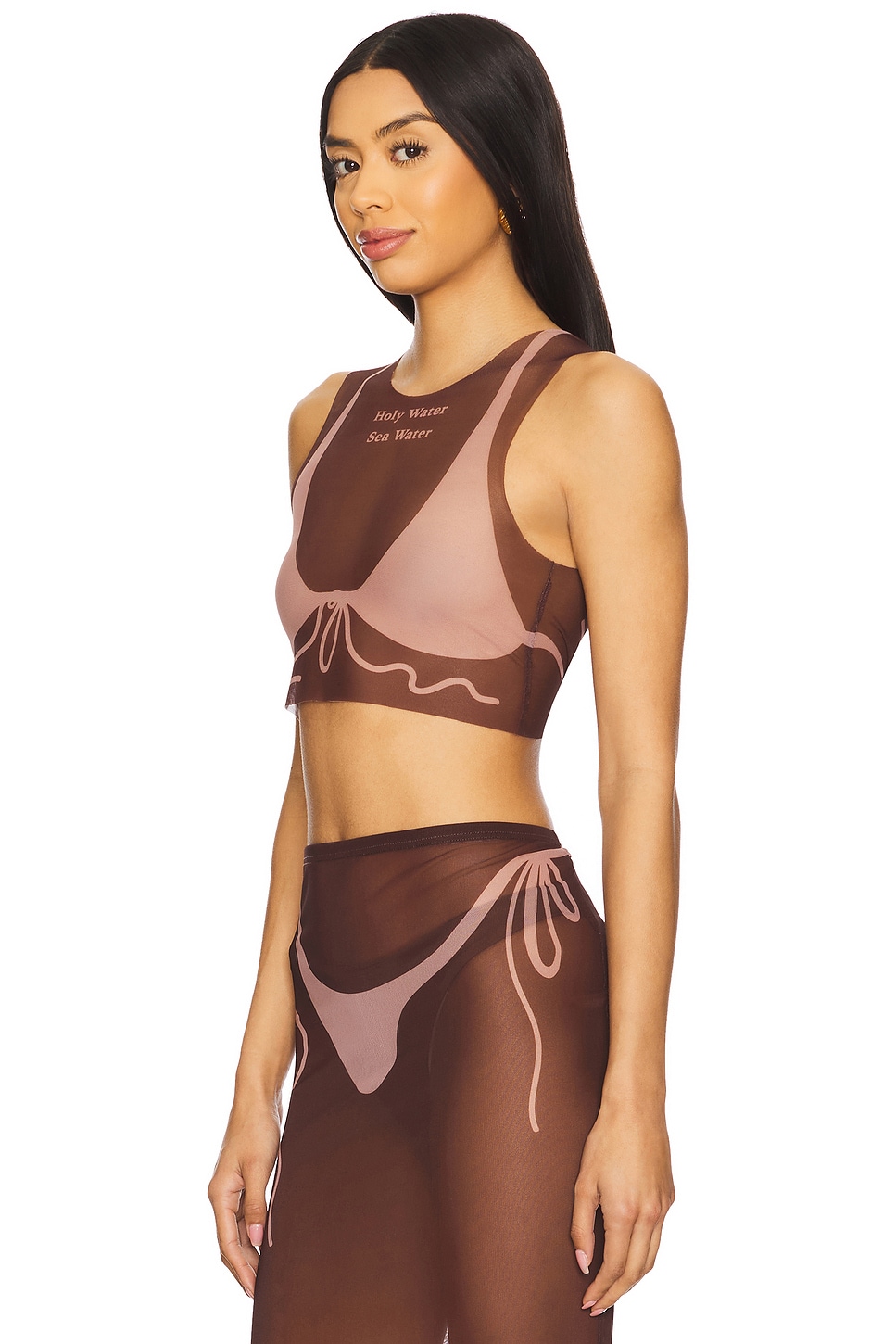Di Petsa Tan Lines Mesh Crop Top thumbnail