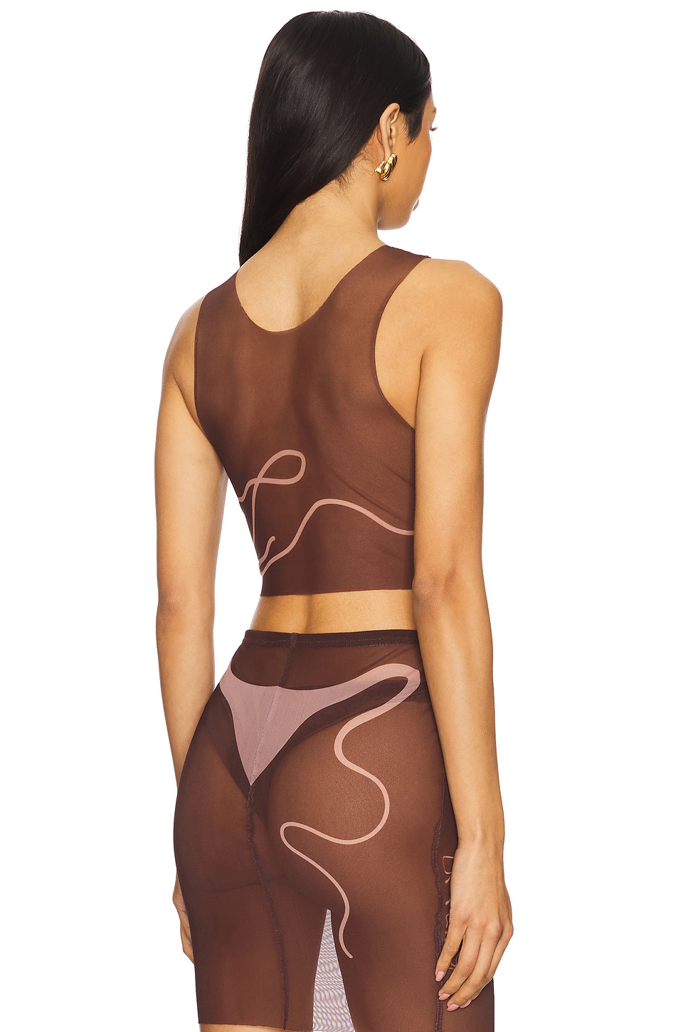 Di Petsa Tan Lines Mesh Crop Top thumbnail