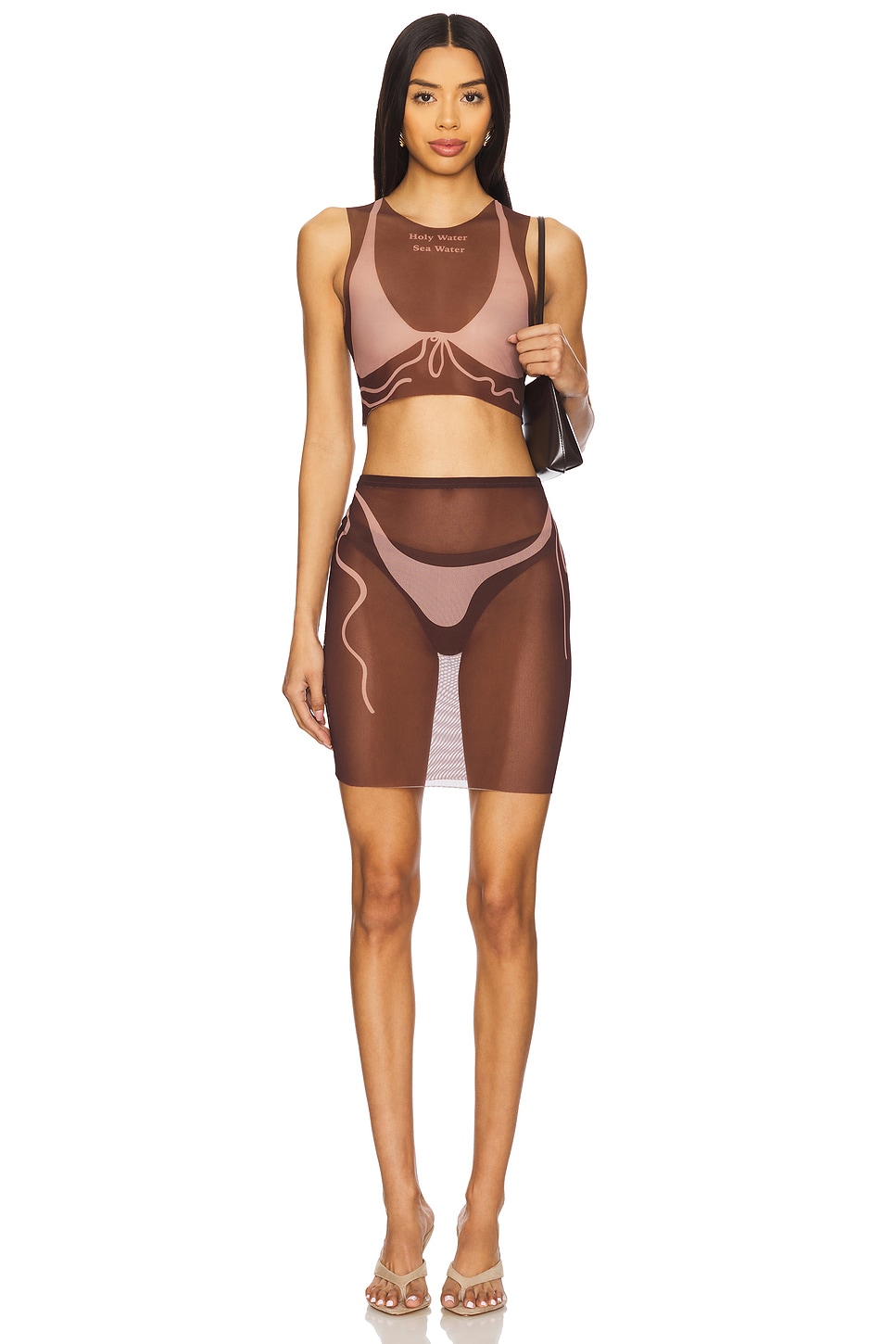 Di Petsa Tan Lines Mesh Crop Top thumbnail