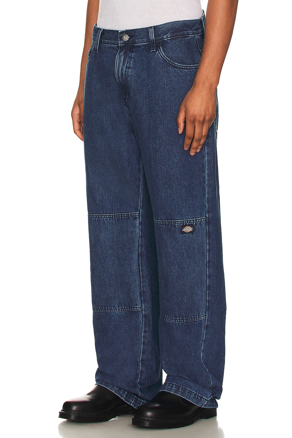 Dickies Loose Fit Double Knee Denim Jean en Stonewashed Vintage Blue