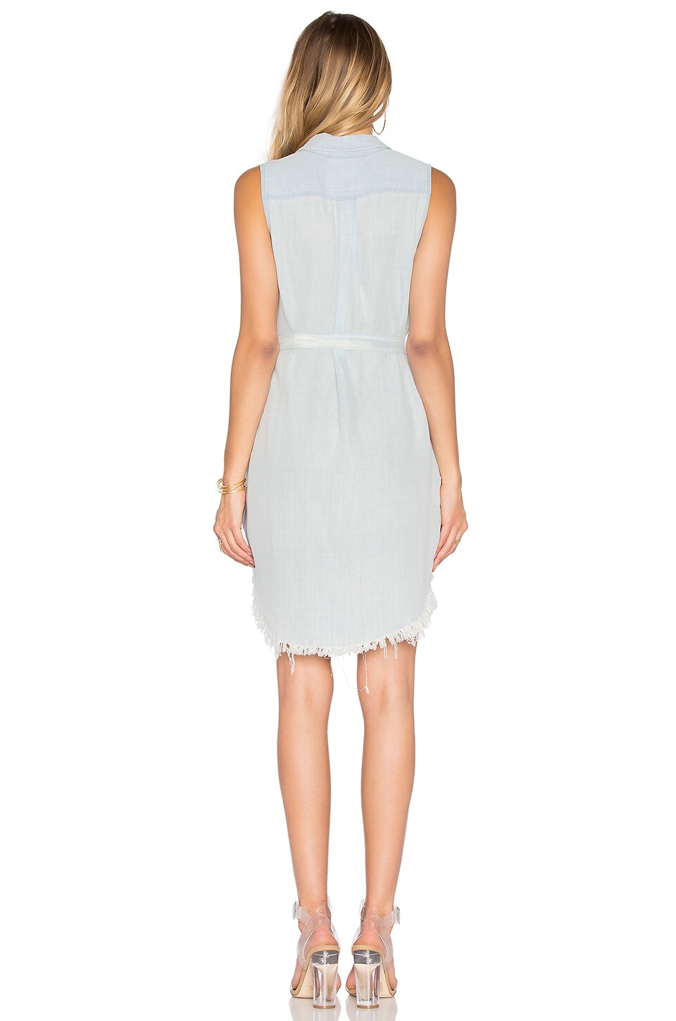 DL1961 Crosby & Broome Dress in Bleached Fringe Hem ModeSens