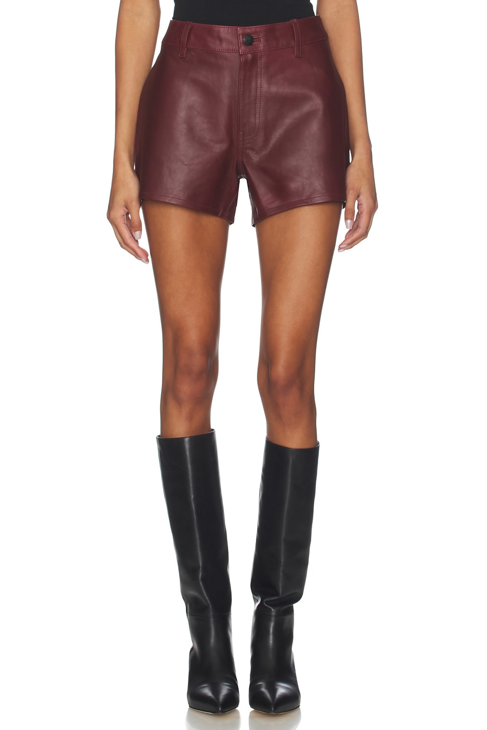 Zoie Leather Short - thumbnail 2
