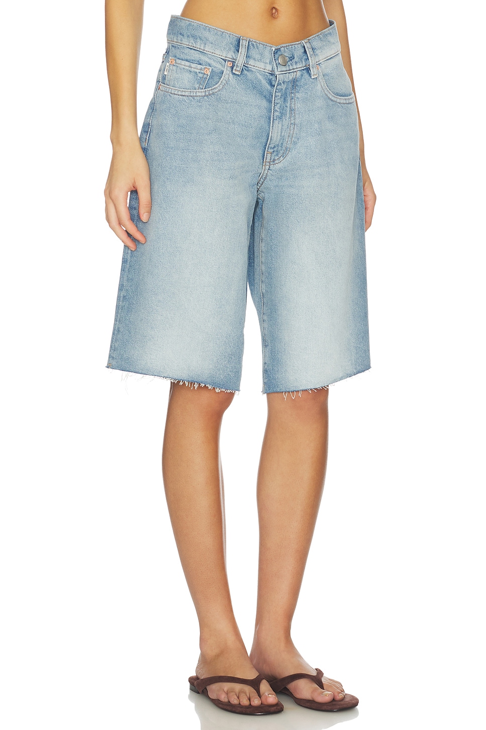 Abby Low Rise Relaxed Denim Short - thumbnail 3