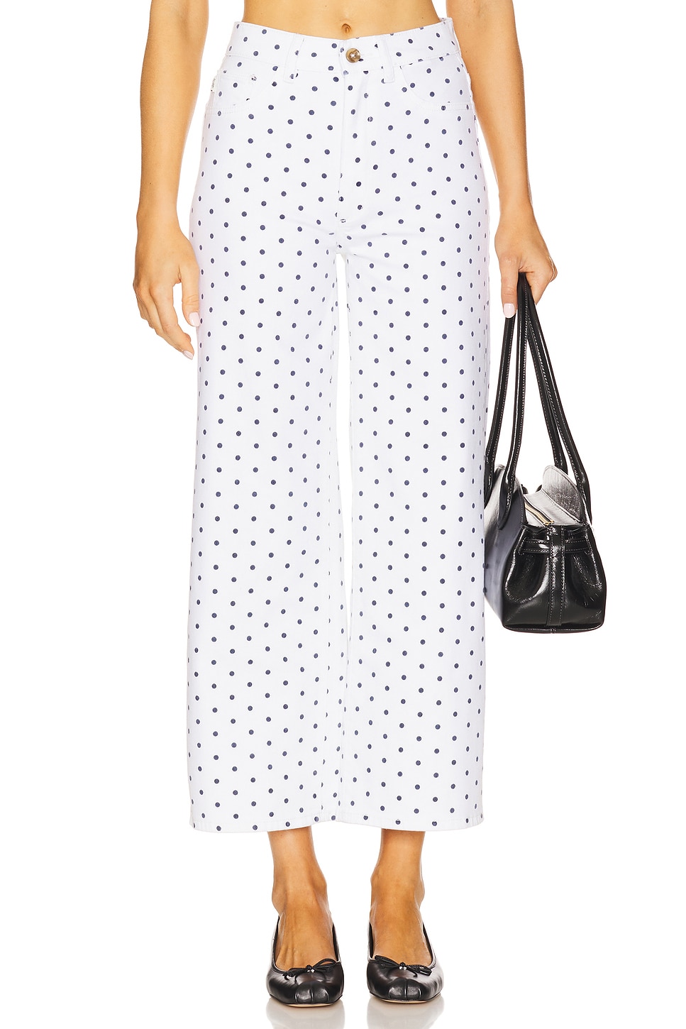 Hepburn High Rise Wide Leg Jeans - Thumbnail 1