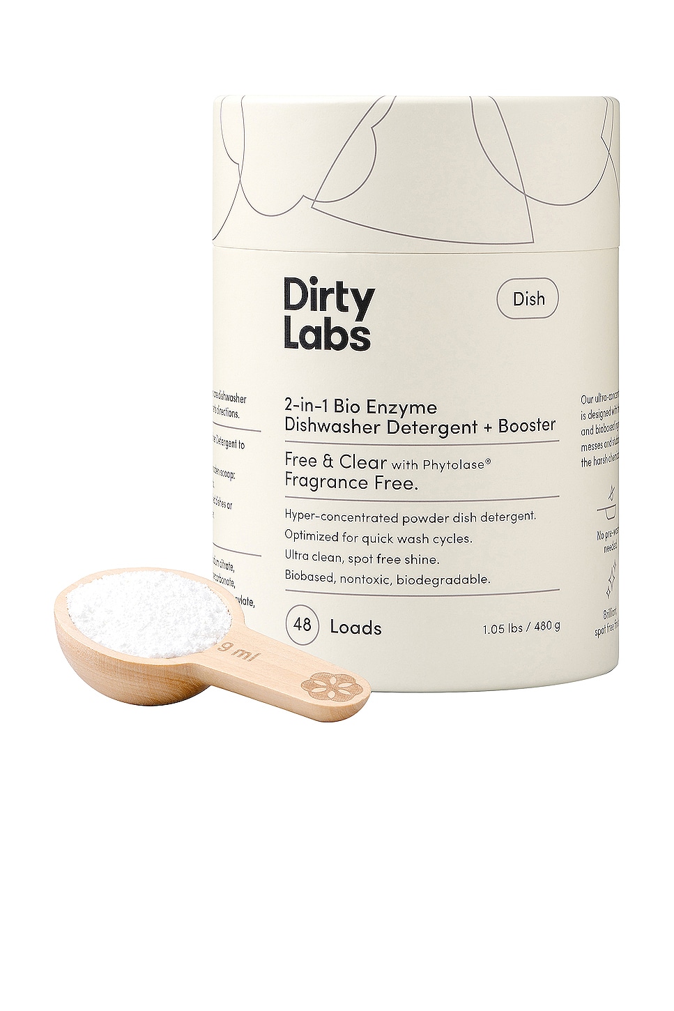 Dirty Labs Free & Clear 2in1 Bio Enzyme Dishwasher Detergent REVOLVE