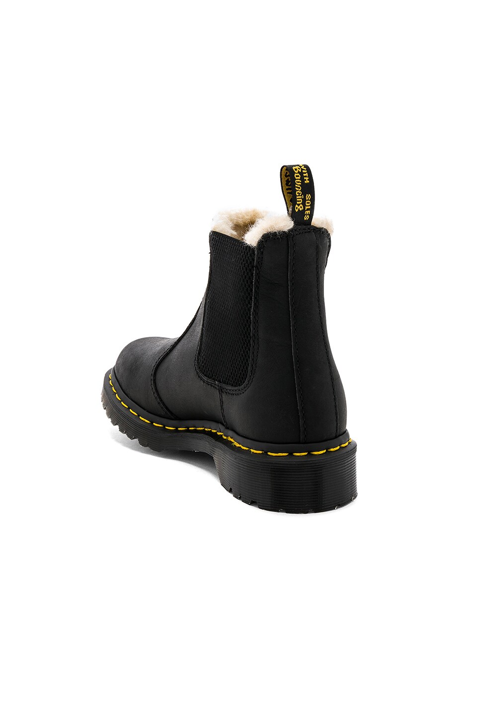 women's 2976 leonore fur lined chelsea boots in black