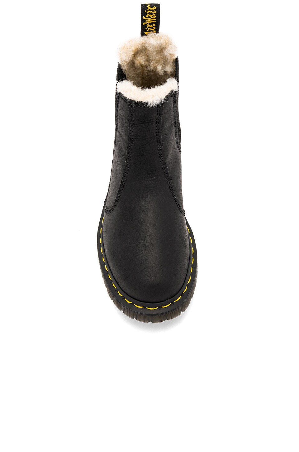 vegan fur lined chelsea boots