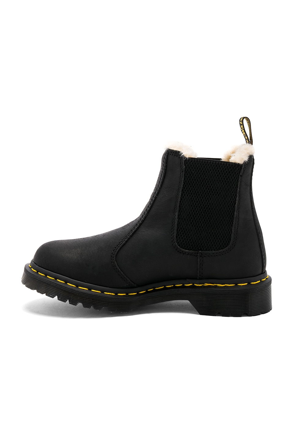 women's 2976 leonore fur lined chelsea boots in black