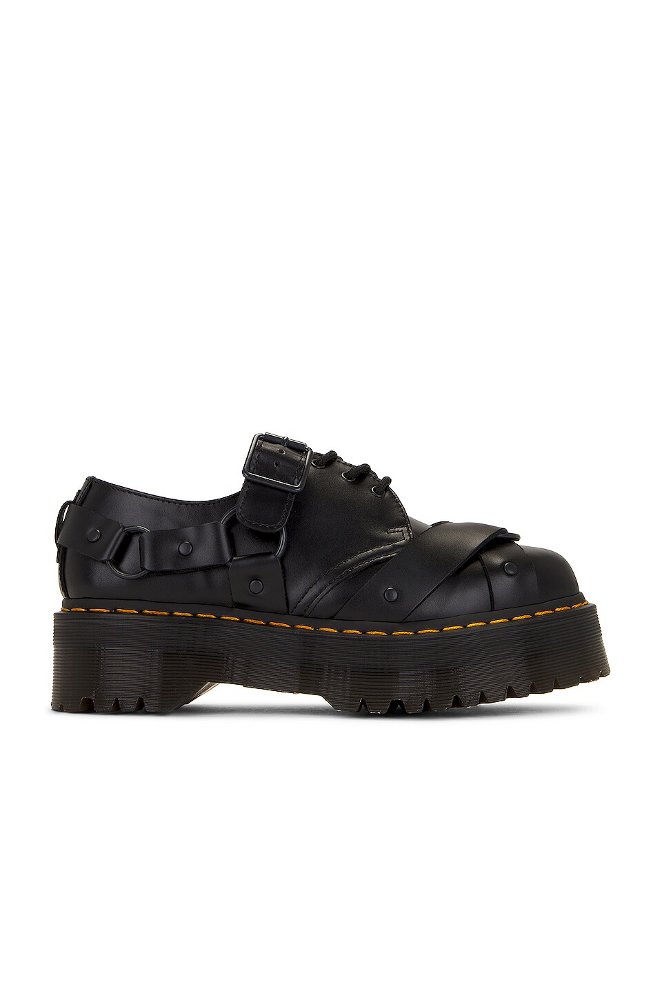 Dr Martens 1461 Quad Harness Boot In Black REVOLVE