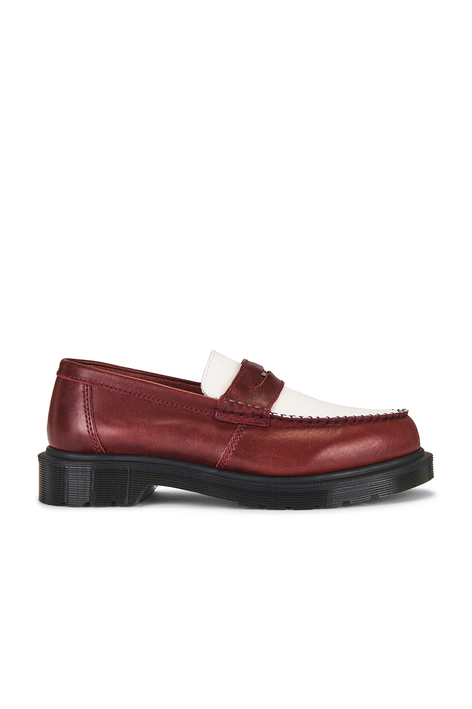 Dr. Martens PENTON ローファー - Burgundy & White | REVOLVE