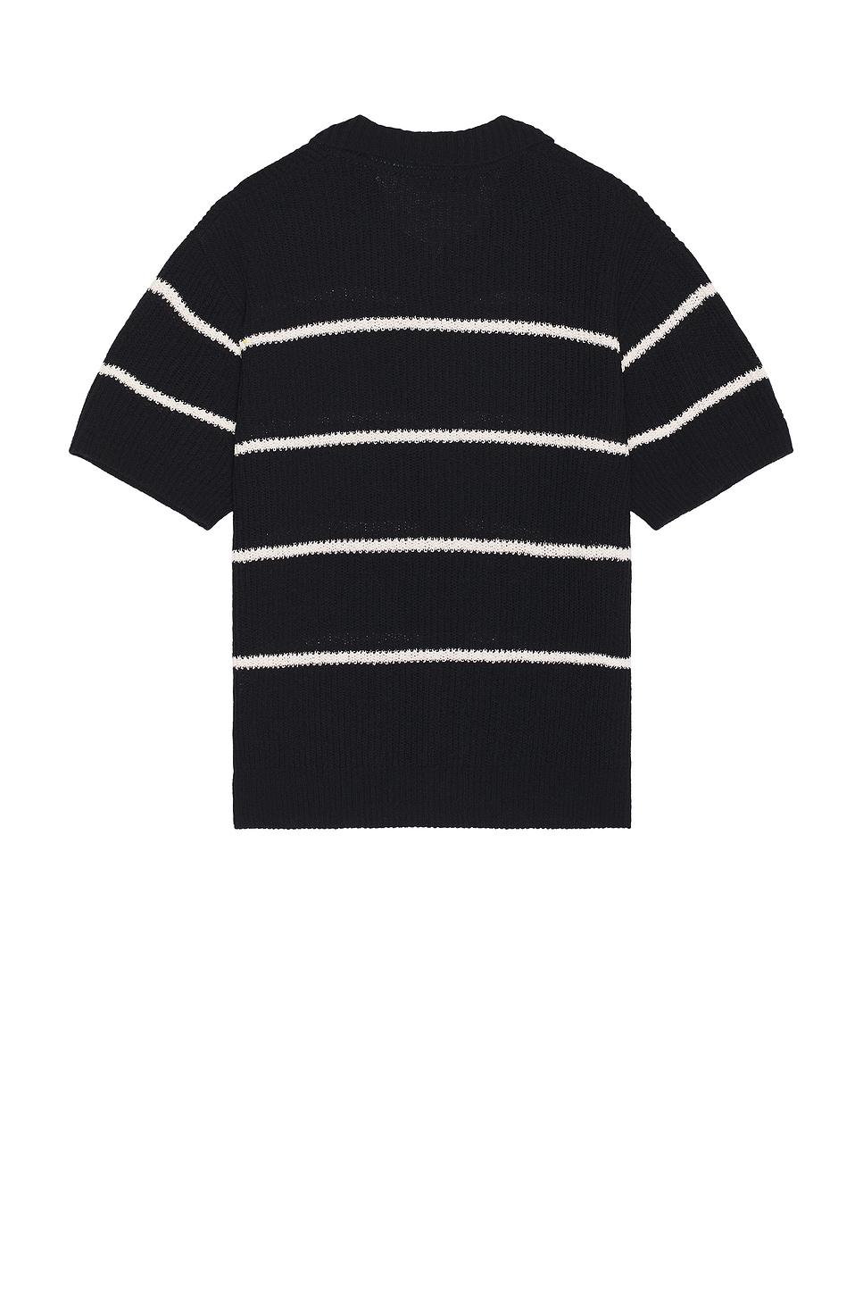 Shaker Stitch Open Collared Cardigan - Thumbnail 2