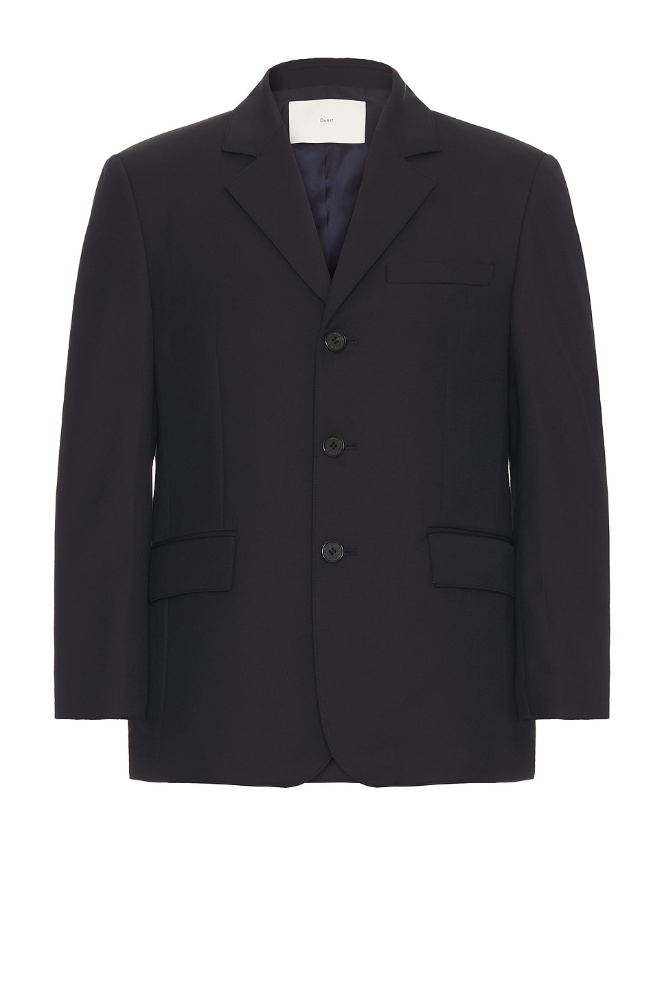 Dunst Classic 3 Button Wool Blazer in French Navy | REVOLVE
