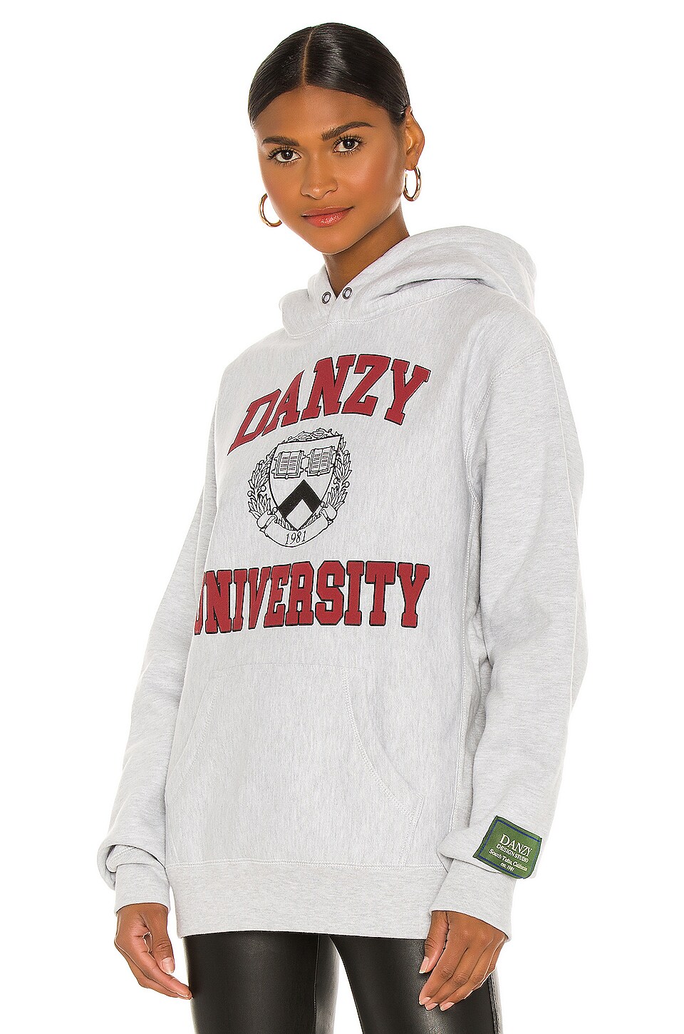 DANZY Ivy League Inspired Collection Hoodie in Maroon | REVOLVE