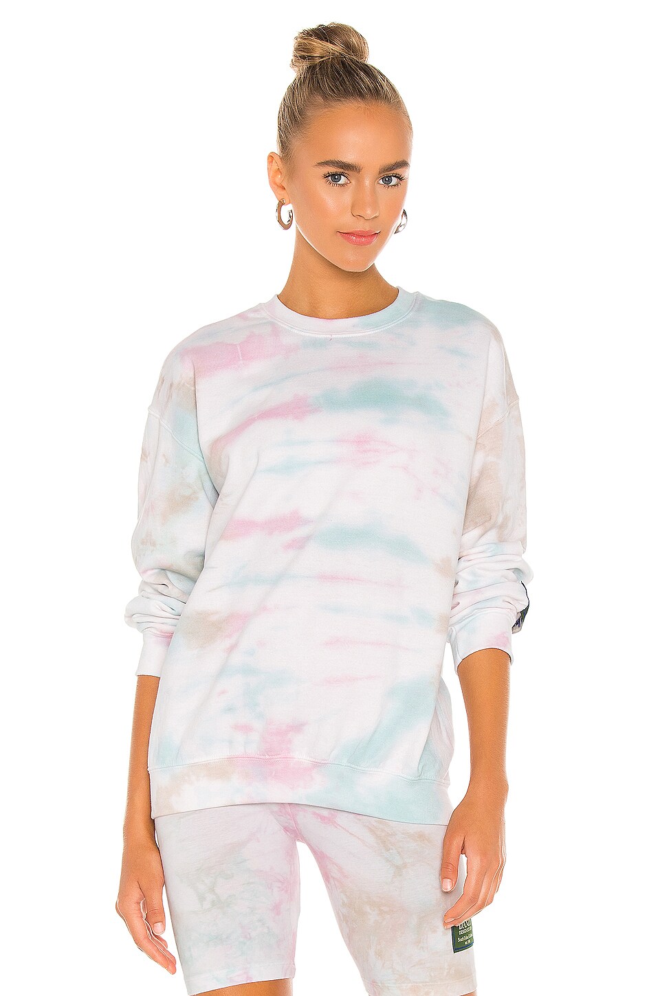 Danzy Tie Dye Collection Sweatshirt In Pastel Palette
