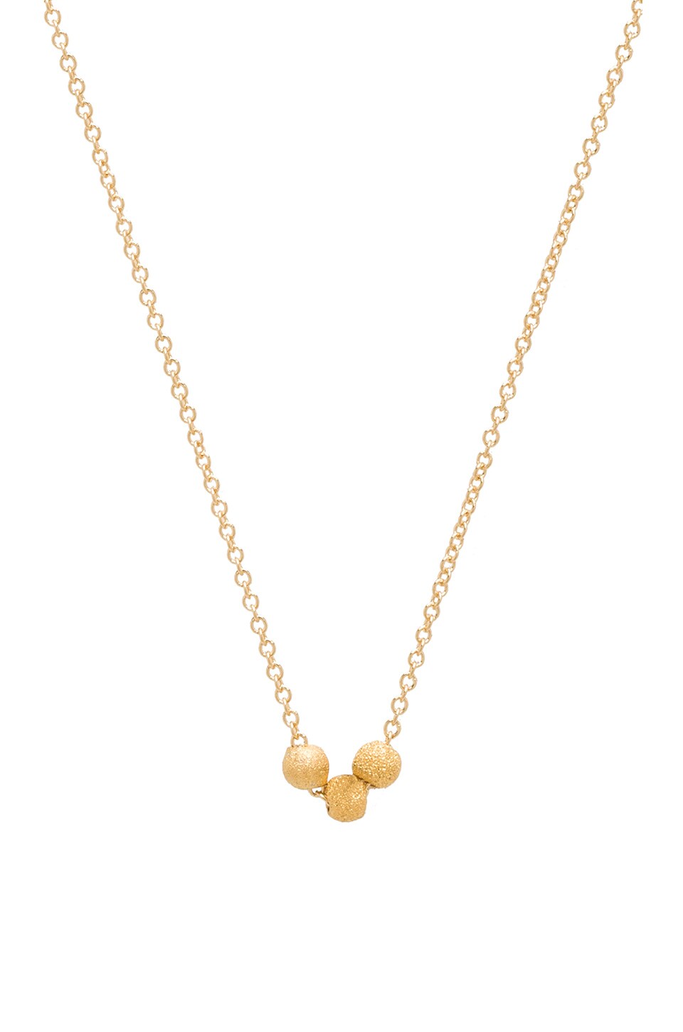 Dogeared Thank You 3 Wishes Stardust Necklace in Gold Dipped REVOLVE