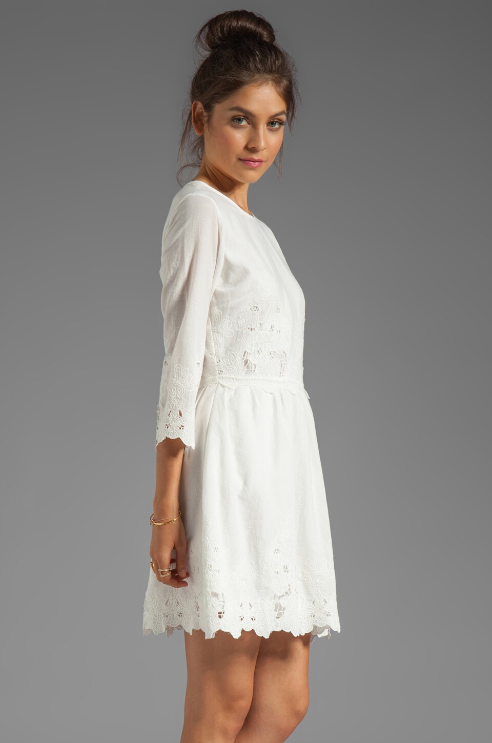 Dolce Vita Val Sunflower Lace Dress in Frost REVOLVE