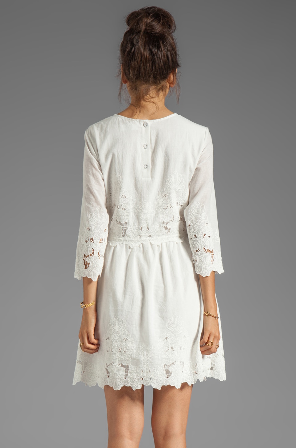 Dolce Vita Val Sunflower Lace Dress in Frost REVOLVE