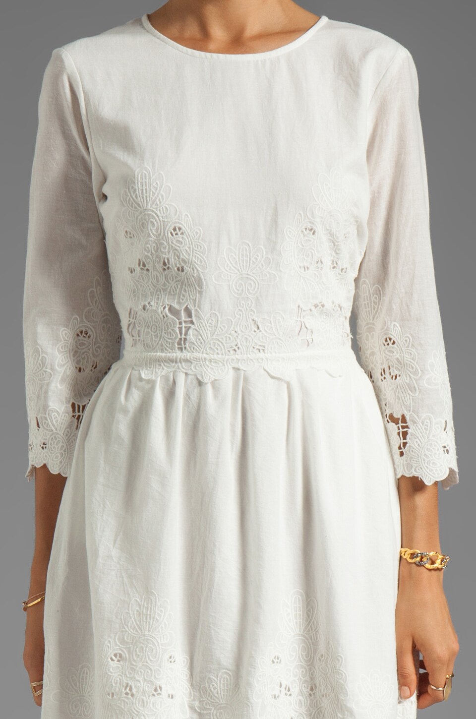 Dolce Vita Val Sunflower Lace Dress in Frost REVOLVE