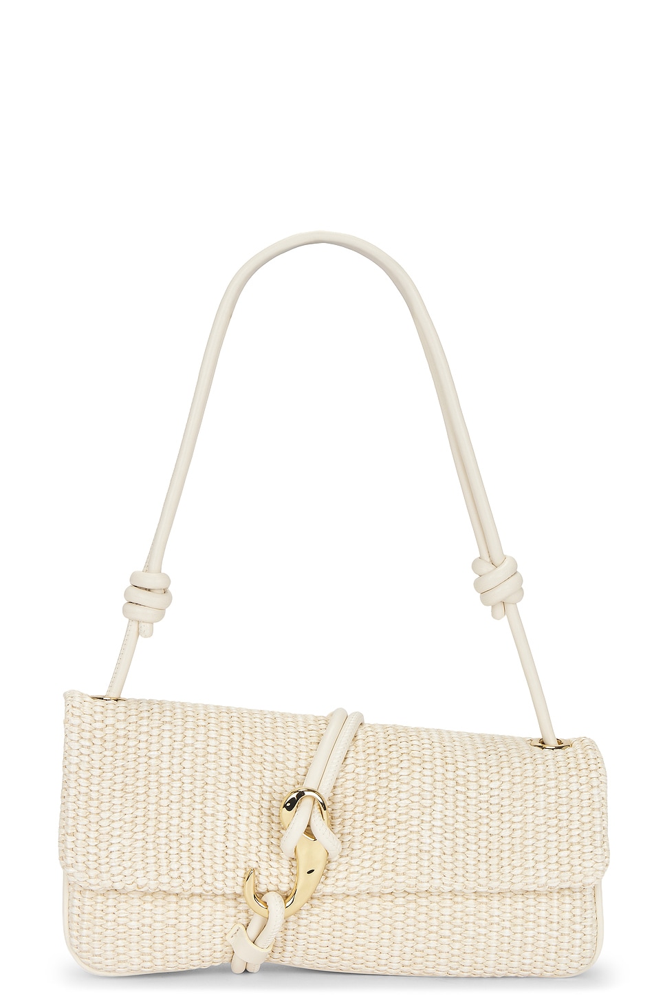 Raffia Baguette Bag