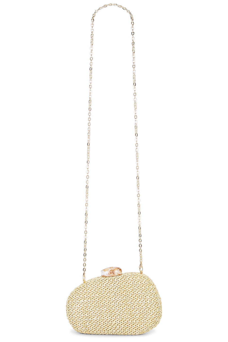 Dionne Raffia Box Clutch