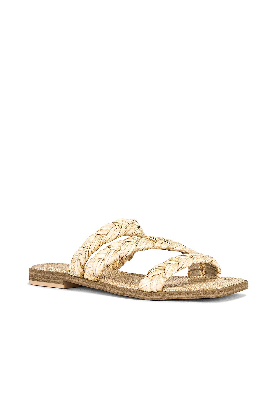 Dolce Vita Iman Sandal in Light Natural Raffia