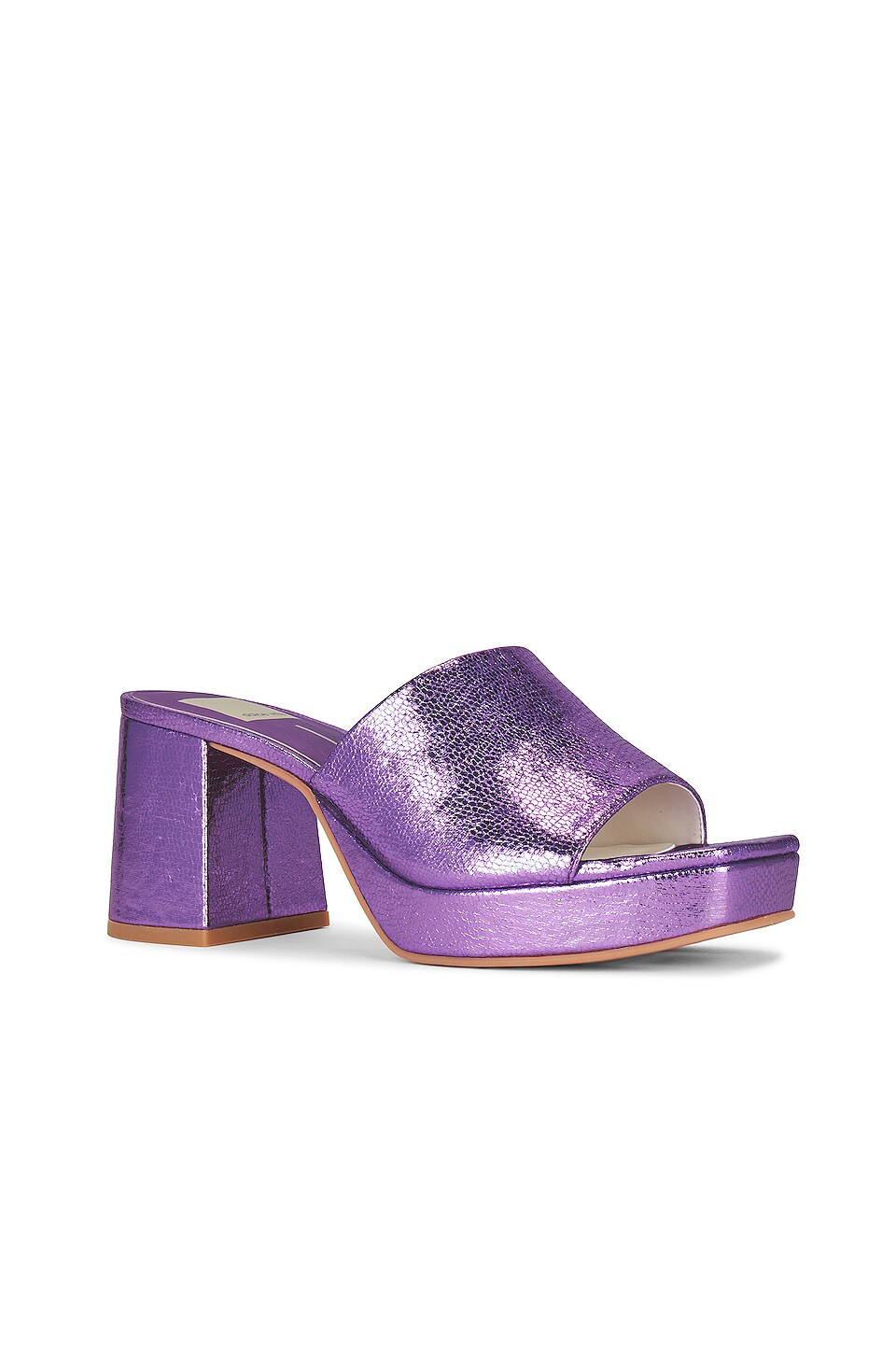 Dolce Vita Marsha Sandal in Electric Violet Crackled Stella