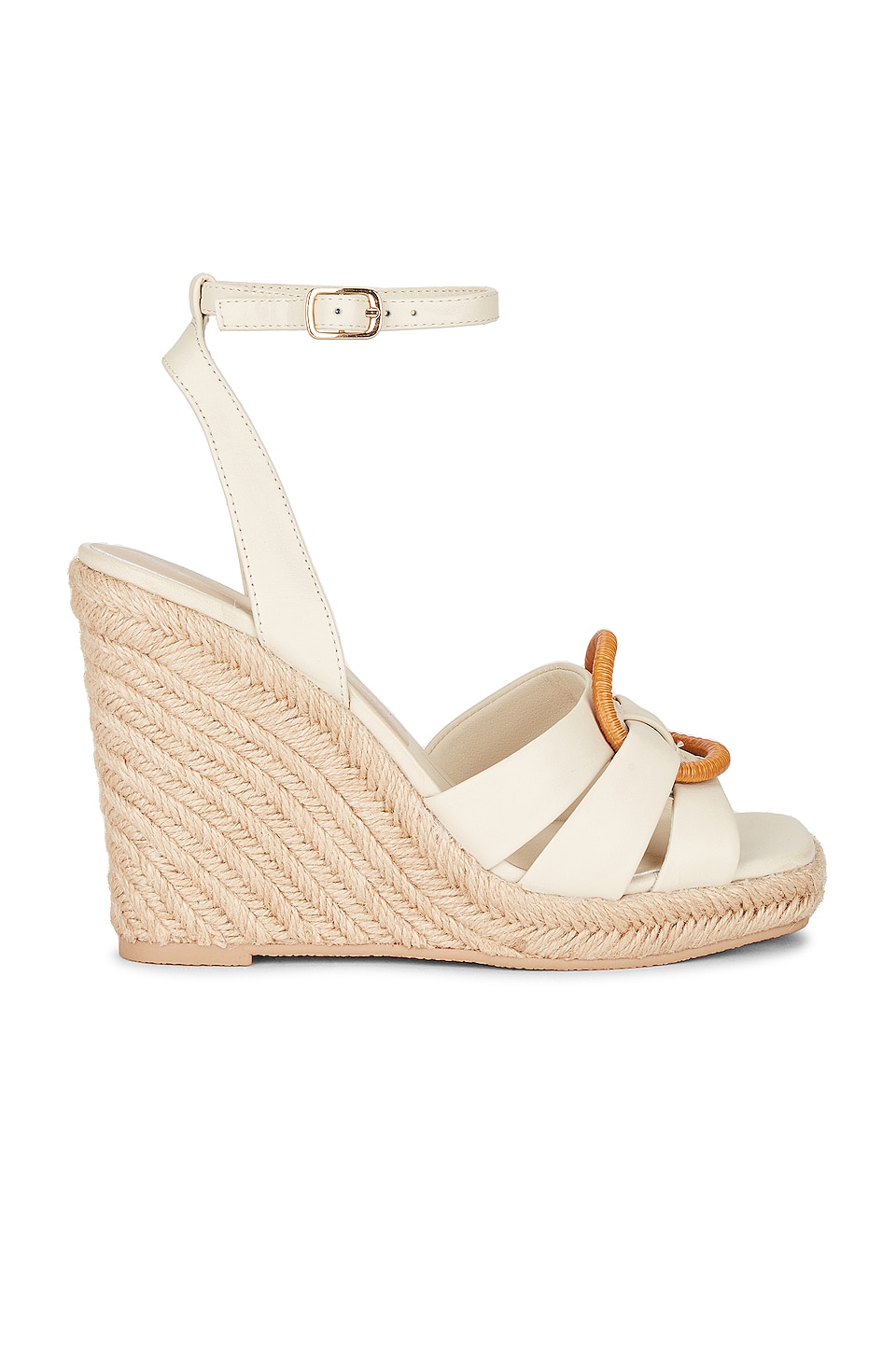 Image 1 of Maze Wedge in Ivory Leather