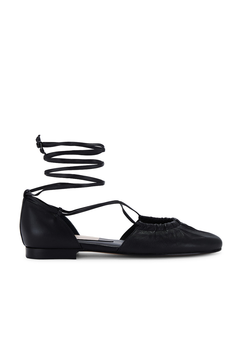 Dolce Vita Cancun Flat in Black Leather | REVOLVE