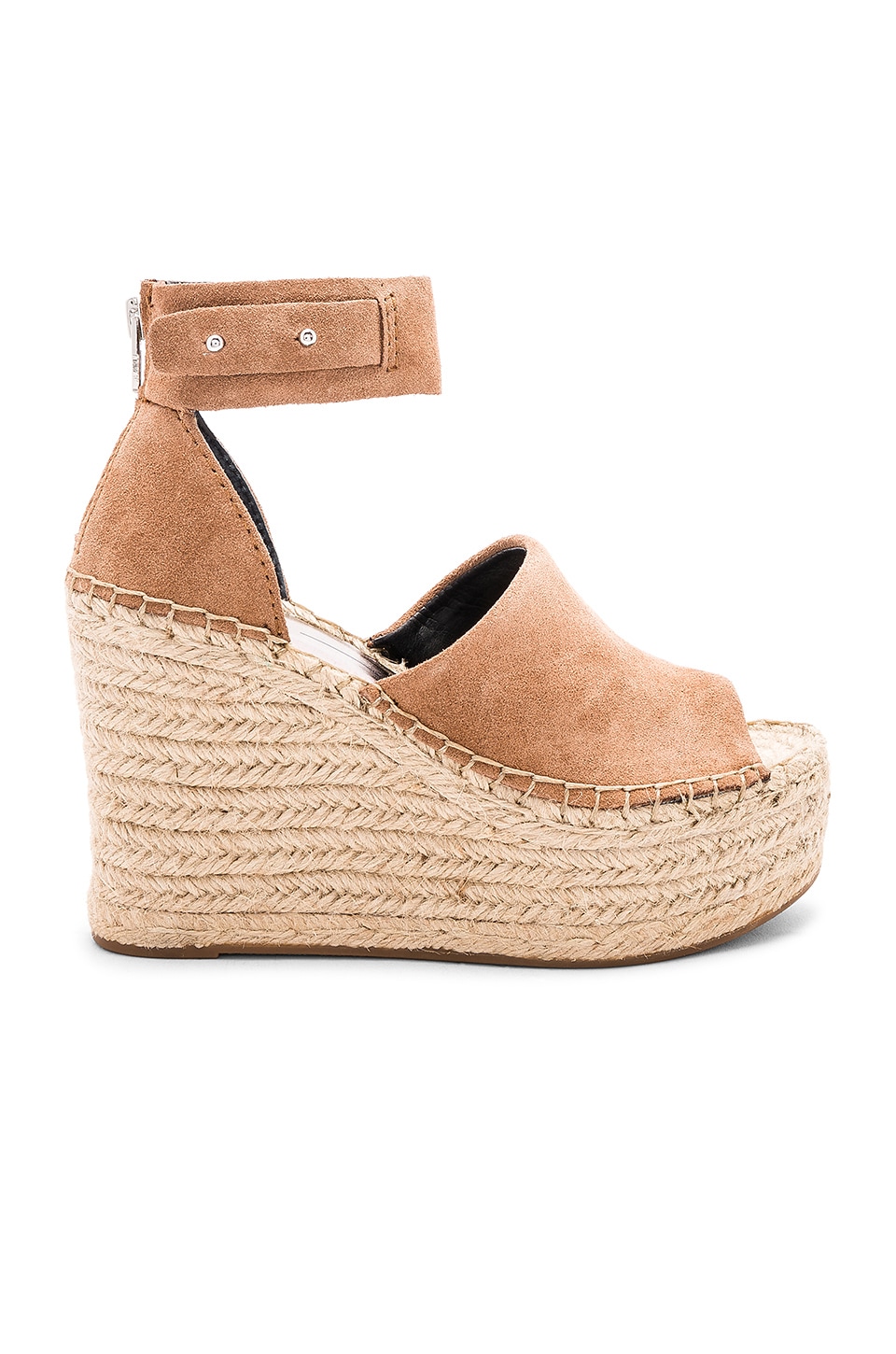 Dolce Vita Straw Wedge in Dark Saddle | REVOLVE