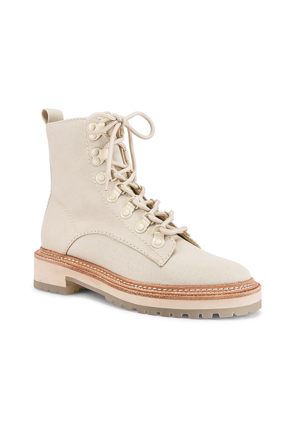 dolce vita whitny boots in sandstone canvas