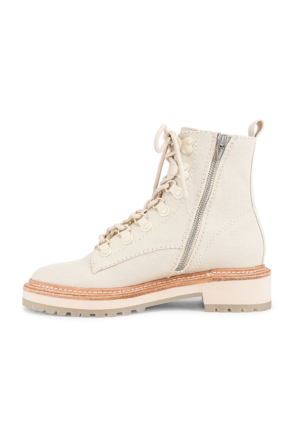 dolce vita whitny boots in sandstone canvas