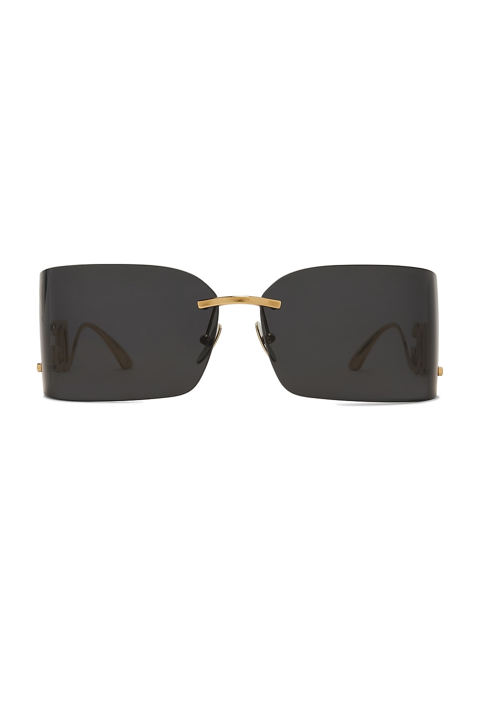 Dolce & Gabbana Rectangular Sunglasses in Gold | REVOLVE display picture 1