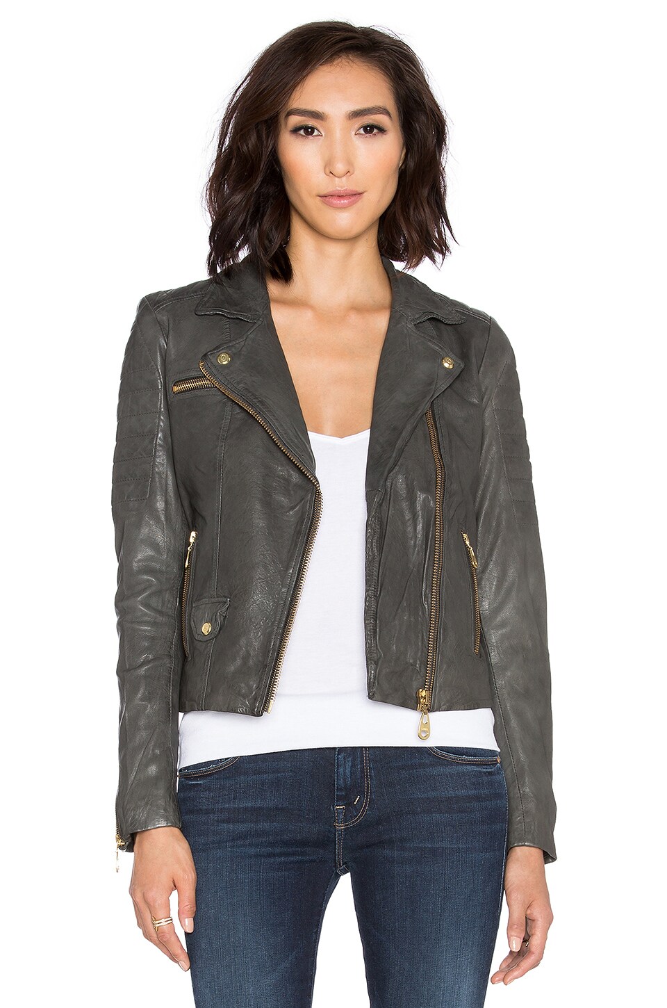 DOMA Moto Jacket in Bratto Grey | REVOLVE