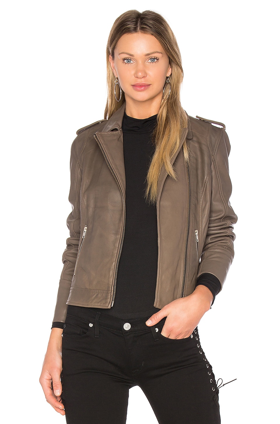 revolve leather jacket