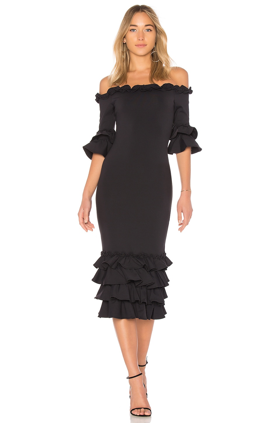 DONNA MIZANI Womens White Fringed Eyelet Lace Sleeveless Mini Cocktail Dress main image 1
