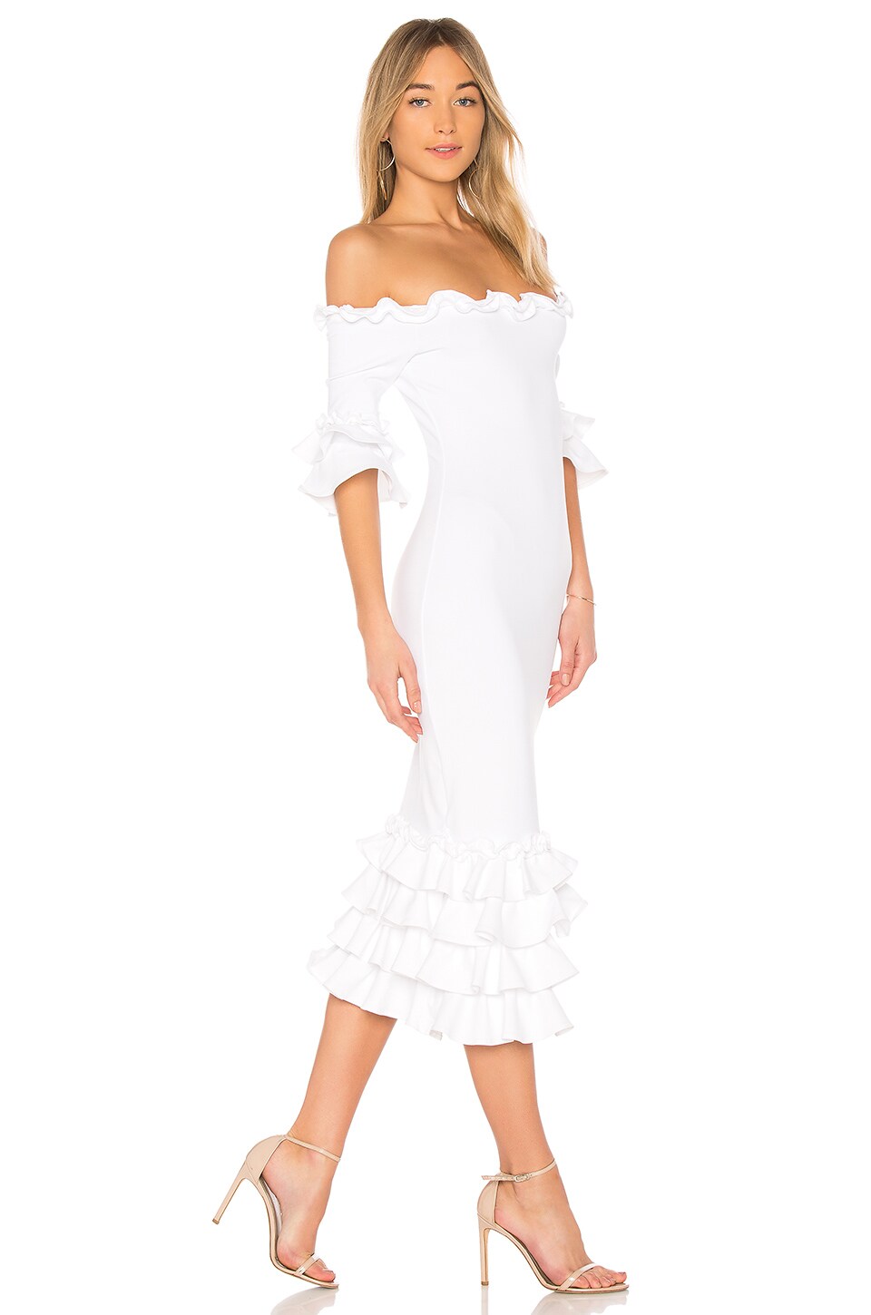 Pishi Donna Mizani ROBE MI-LONGUE PISHI en White | REVOLVE