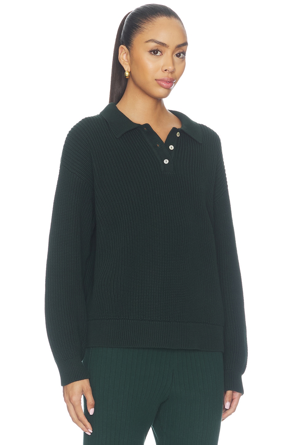 DONNI. The Heavy Cotton Knit Polo