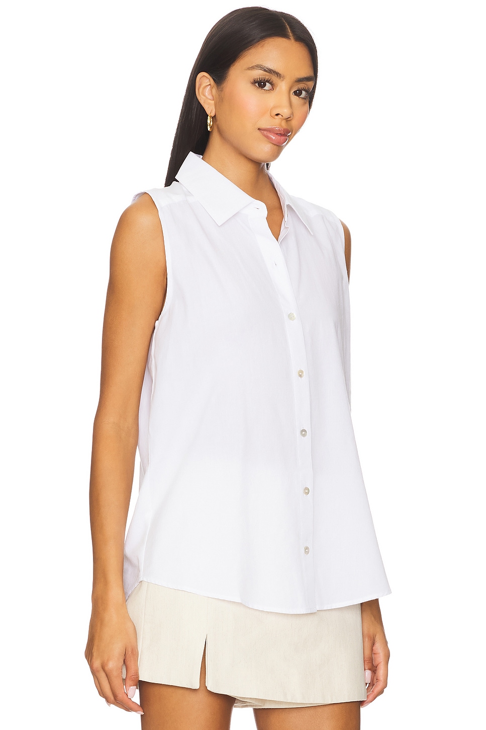 DONNI. Sandwash Sleeveless Shirt