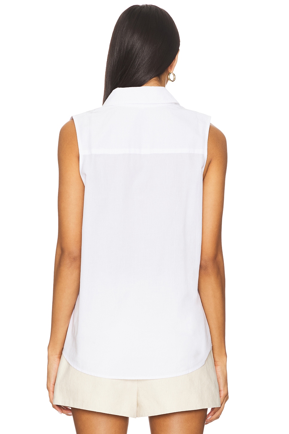 DONNI. Sandwash Sleeveless Shirt