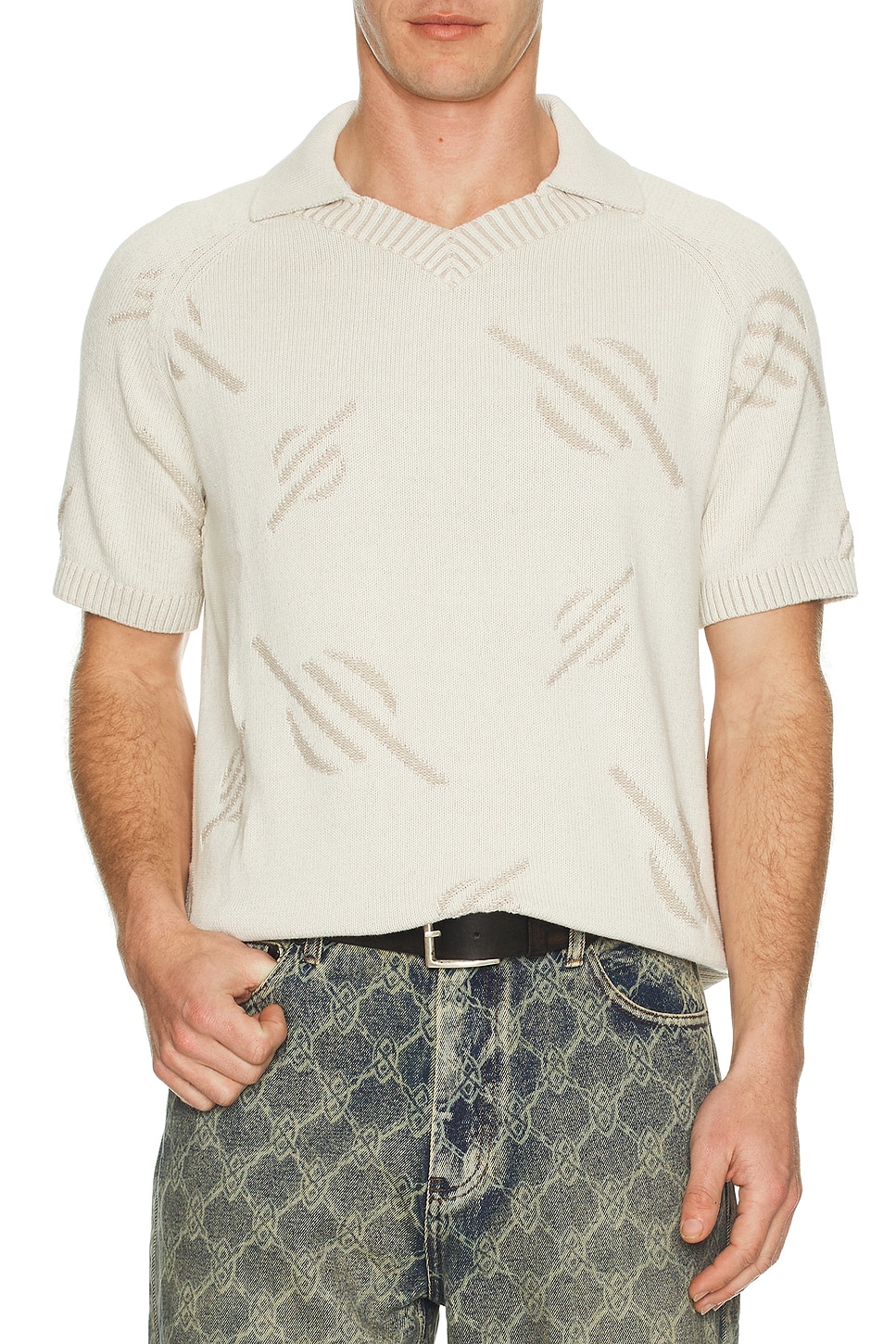 Monogram Knit Polo - Thumbnail 3